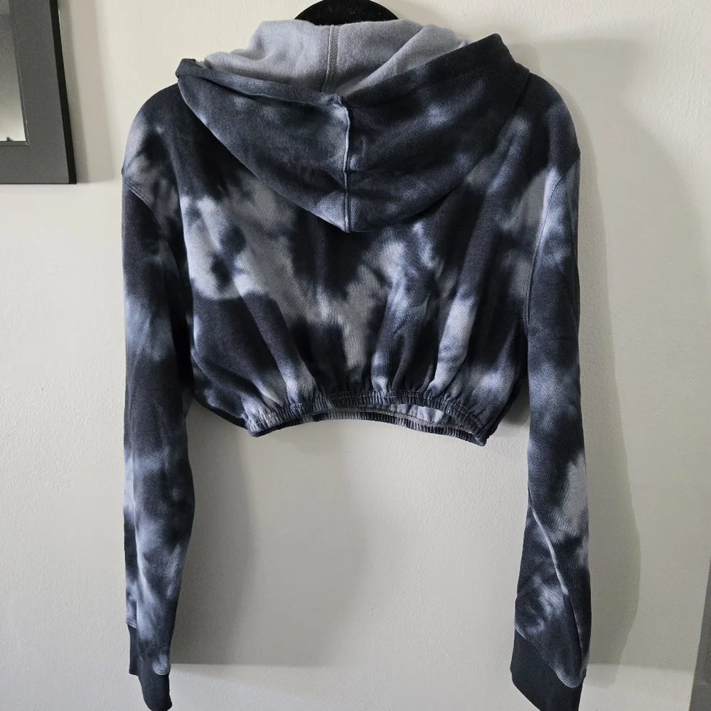Champion tie dye custom cropped hoodie, S, EUC - Picture 2 of 11